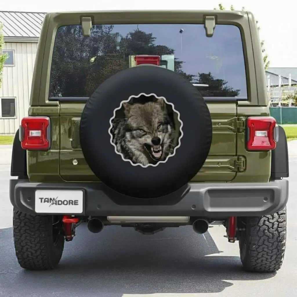 Wolf Designed Spare Wheel Tire Cover